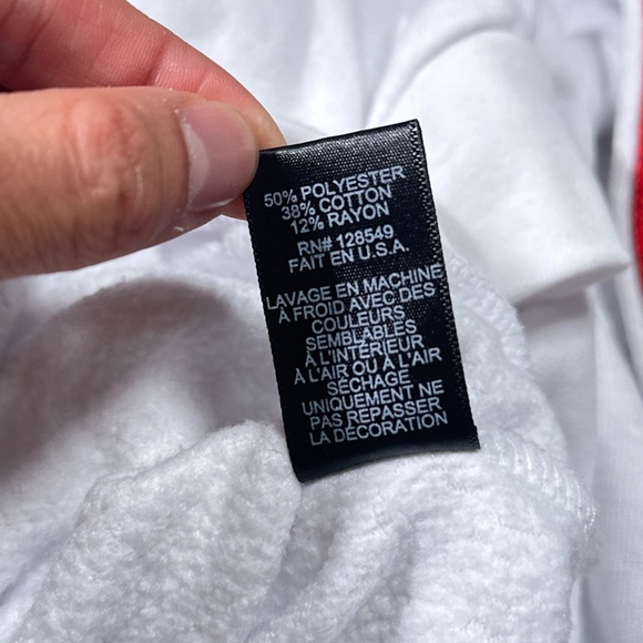 Aviator Nation White Hoodie with Multicolor Stripes - Picture 9 of 10